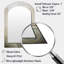 Gold And Grey Linear Expressions III - Abstract Arch Decorative Mirror On Metal-43550058