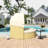 Patio Furniture Round Outdoor Sectional Sofa Set Rattan Daybed Two-Tone Weave Sunbed With Retractable Canopy, Separate Seating，Adjustable Table And Removable Beige Cushion-751124705-751124707