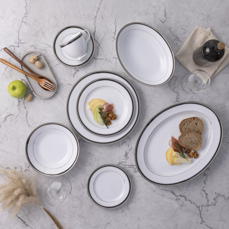 Plateau Noritake Austin Platinum, 14 po