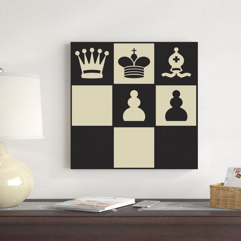«Chess casse-tête I» par Jacob Green - impression sur toile tendue, H 20 po x l 20 po