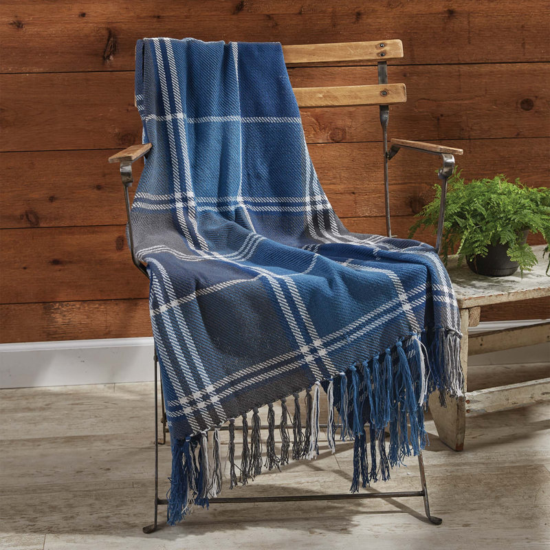Allianora Cotton Checkered Indoor Rug, Rectangle 3' x 5'