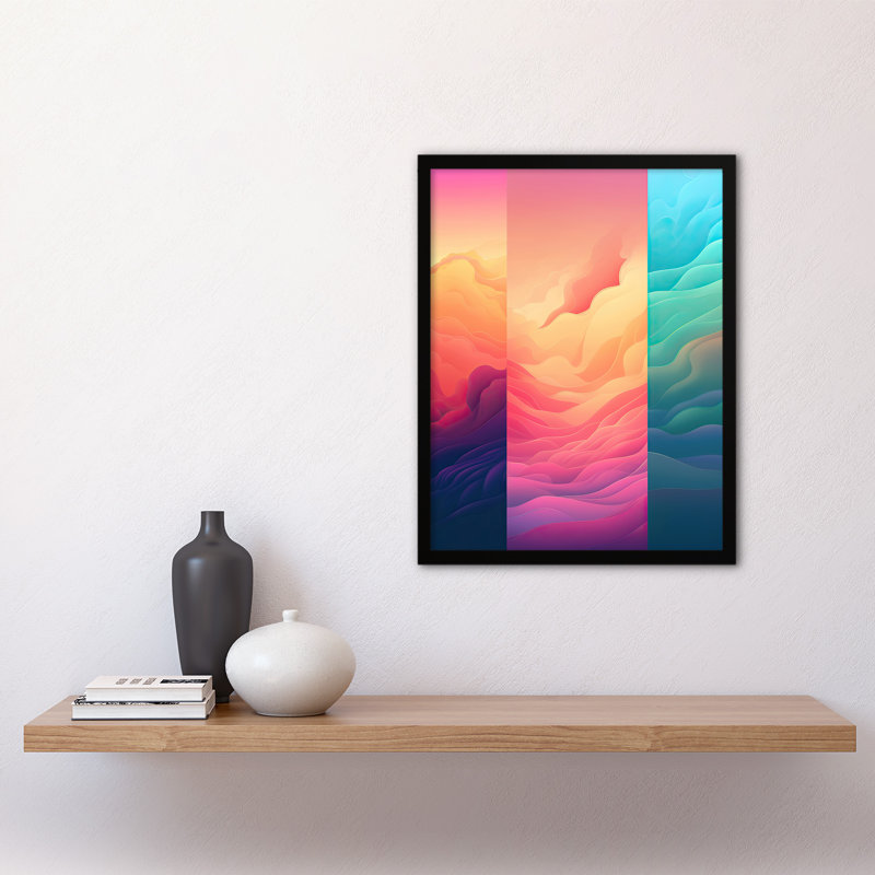 Avaeah Modern Abstract Soft Pastel Clouds - Single Picture Frame Print