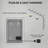 Dimmable Bathroom Mirror With LED Lights, 3 Colors & Memory Function