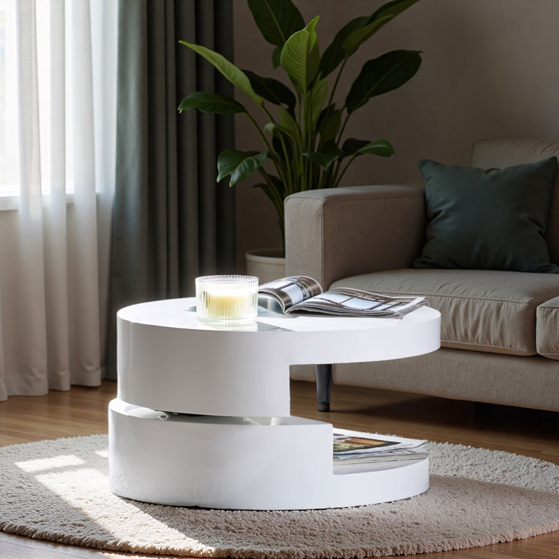 Table basse rotative moderne