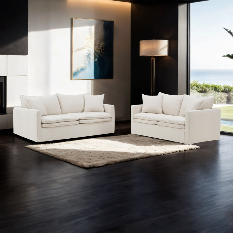 Adaire 2-Piece Sofa Set, Beige