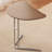 23.3" C-shaped Side Table, Walnut