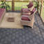 Carreaux de terrasse entrelacés à motif rayé-116437082
