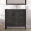 Meuble-lavabo autoportant avec lavabo à rayures 36 po
