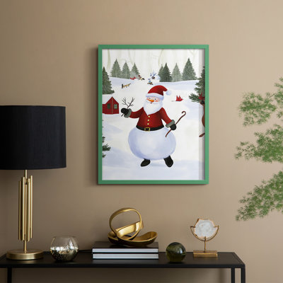 «Christmas Holiday Art», reproduction encadrée CC XXVI - bois massif
