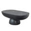 Table basse ovale noire 36 x 24 x 15 po