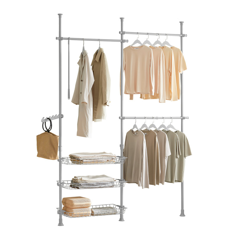 Hammitt 160"" W - 195"" W Closet System, Grey