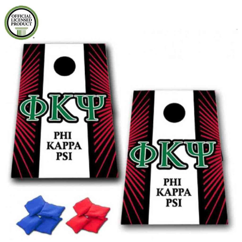 VictoryStore.com Solid Wood Cornhole Set, Phi Kappa Psi