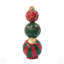 Décoration de boule de Noël classique empilée, parfaite pour ajouter de la joie et de l'élégance à votre décor des Fêtes.
