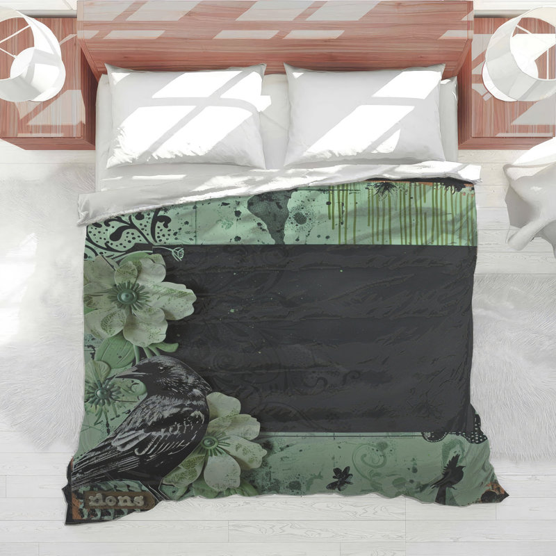 Bird Bedding Nature Comforter Bohemian Boho, Twin Extra Long