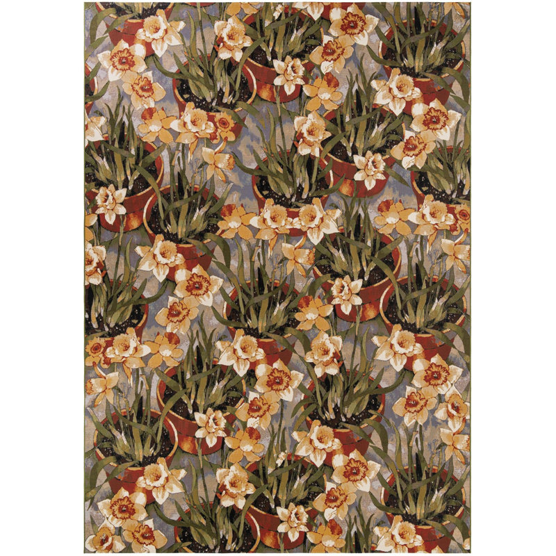  Verdure Outdoor Botanical Rug, Rectangle 10' x 14'2"