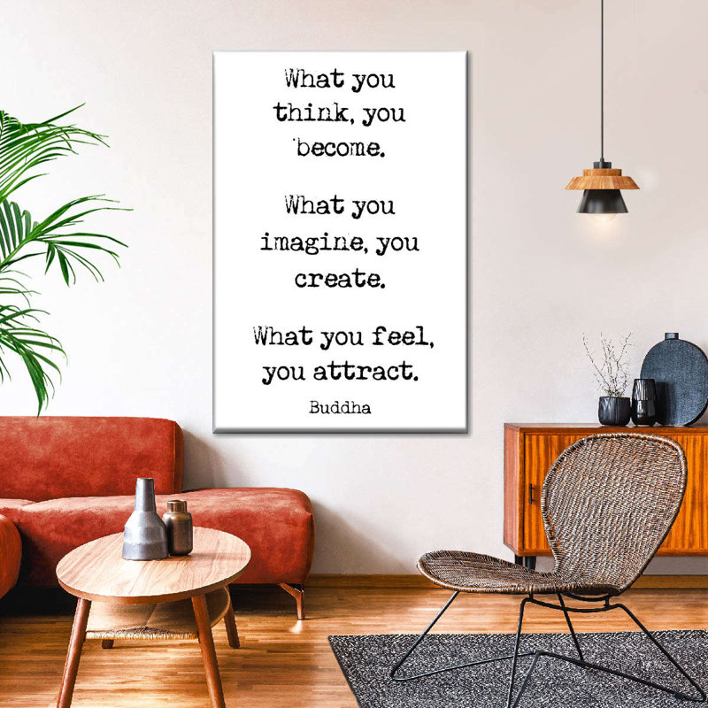 Buddha State of Mind, reproduction sur toile, H 45 po x l 30 po x P 1,25 po