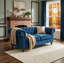 Canapé 65 po en tissu d'ameublement Chesterfield-1712768168