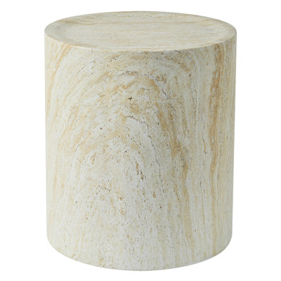 Veinedge Concrete Top End Table