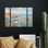 Ensemble de 3 panneaux d'art mural - Marcus Jules «Master 5», art mural sur toile pour le salon, la chambre à coucher ou le bureau 