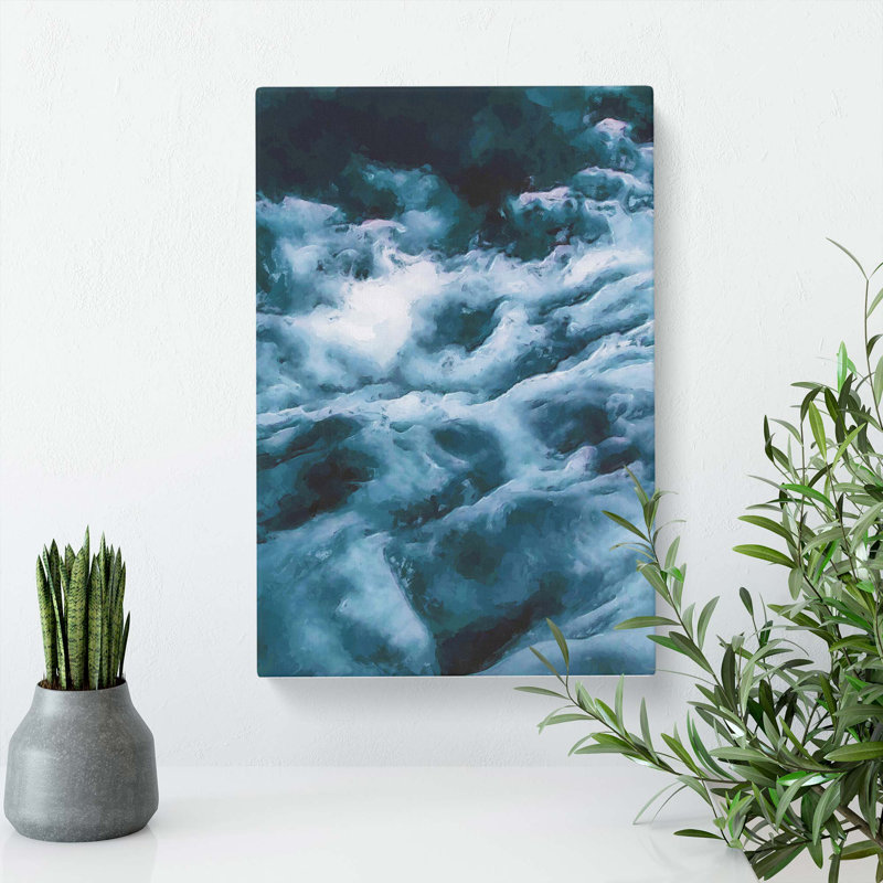 Ocean Clouds In Abstract - Wrapped Canvas, 50cm H x 35cm W x 3cm D