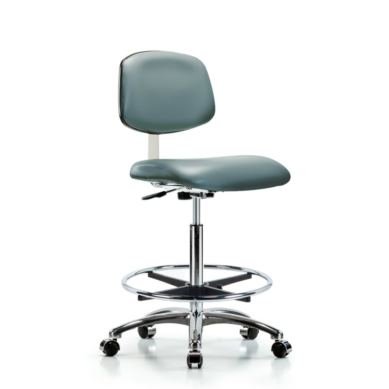 Pawsner Vinyl Task Chair, Casters, Storm