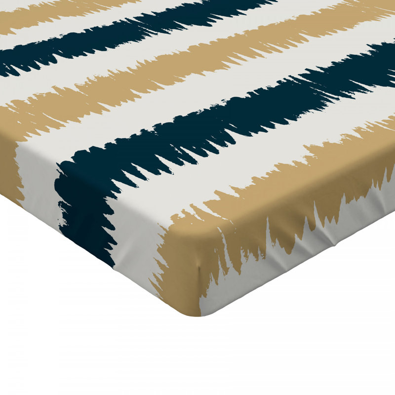 Microfiber Striped Fitted Sheet, Full Fitted Sheet