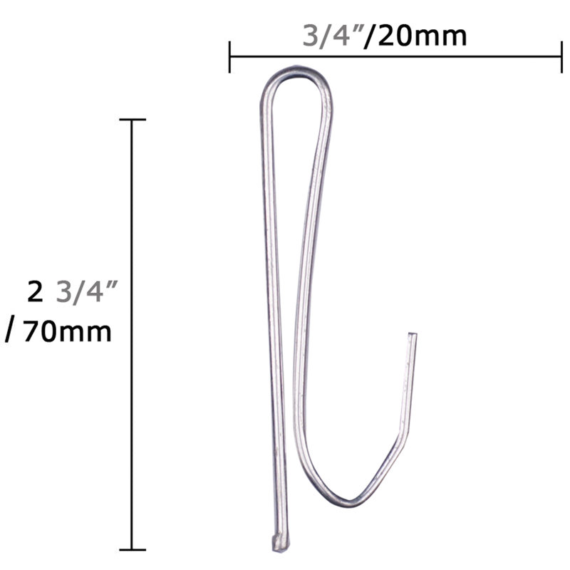 50Pcs Curtain Hooks Pin-On Drapery Hook