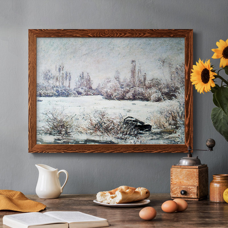 «The Frost», 1880 - reproduction d'art sur toile simple, Érable, H 28 po x l 42 po x P 1,5 po