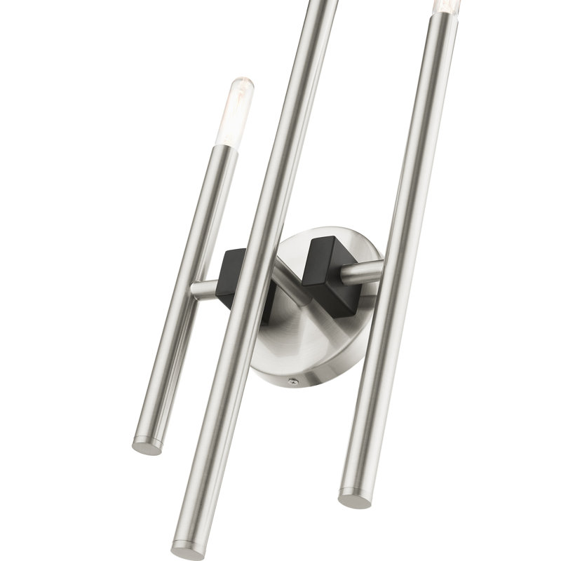 Matchett Steel Armed Sconce, Brushed Nickel