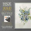 «Bouquet of Blue II», reproduction encadrée - bois massif-1508511404-1508511394