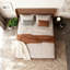 Grand lit plateforme avec rangement à gaz et vérin à gaz, structure à lattes en bois, finition brun rustique, aucun sommier requis, sans bruit, texture en bois naturel-1087626312-1088841930