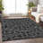 Premium Machine Washable Prisco Black Rug-2049977293