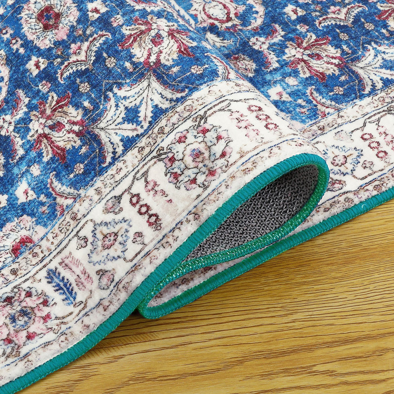 Tapis avec envers antidérapant Adelange, Rectangle 8 pi x 10 pi
