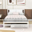 Lit plateforme double en bois avec lit gigogne Daryna-360992697