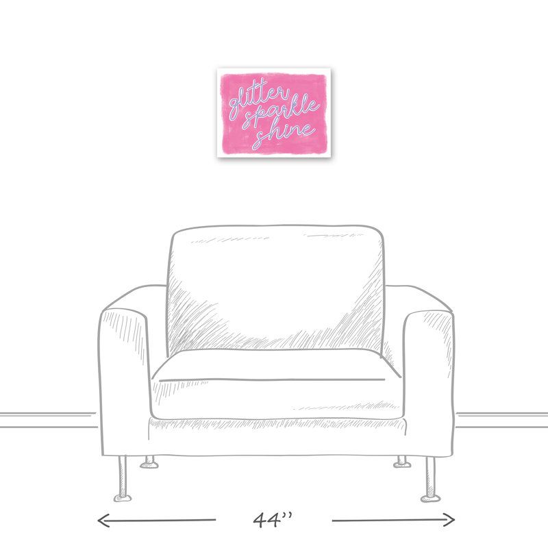 Glitter Sparkle Shine Print On Canvas; 3BD309AF44944C5FBBB5CFD37F8BC701 Square, 16" H x 16" W x 1.25" D