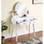 Liannon Contemporary Wood Vanity And Stool Set-713517548