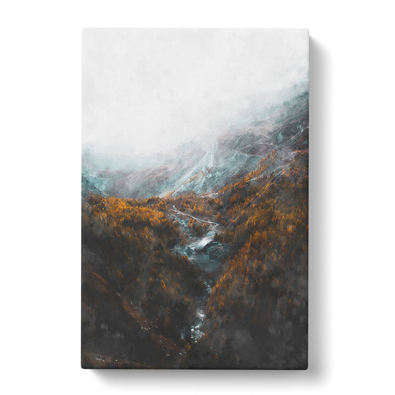 Zermatt In Switzerland - Wrapped Canvas Painting, 60cm H x 40cm W x 3cm D