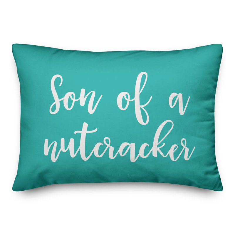 Coussin lombaire Sun of a Nutcracker, Bleu sarcelle
