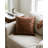 Sophie Brown Leather Throw Pillow