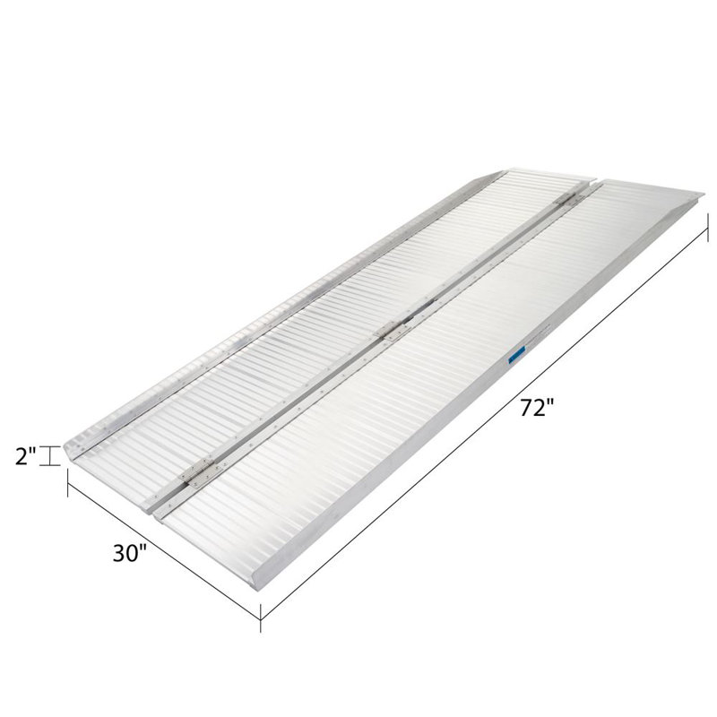 Rampe portative 2 po Silver Spring, H 1,25 po x l 30 po x P 72 po