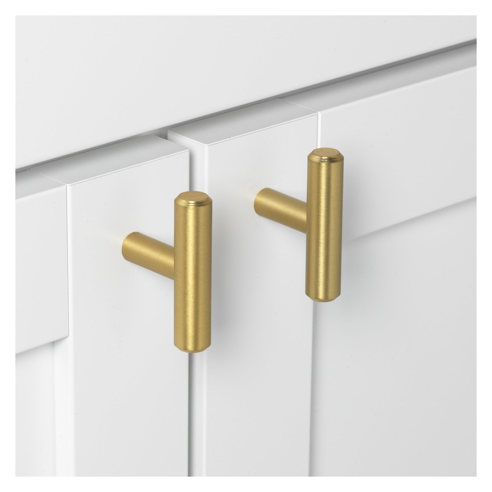 Roman 2" Length Bar Knob, Satin Gold