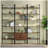 Wendell Walnut 4-Shelf Storage Wall Bookshelf