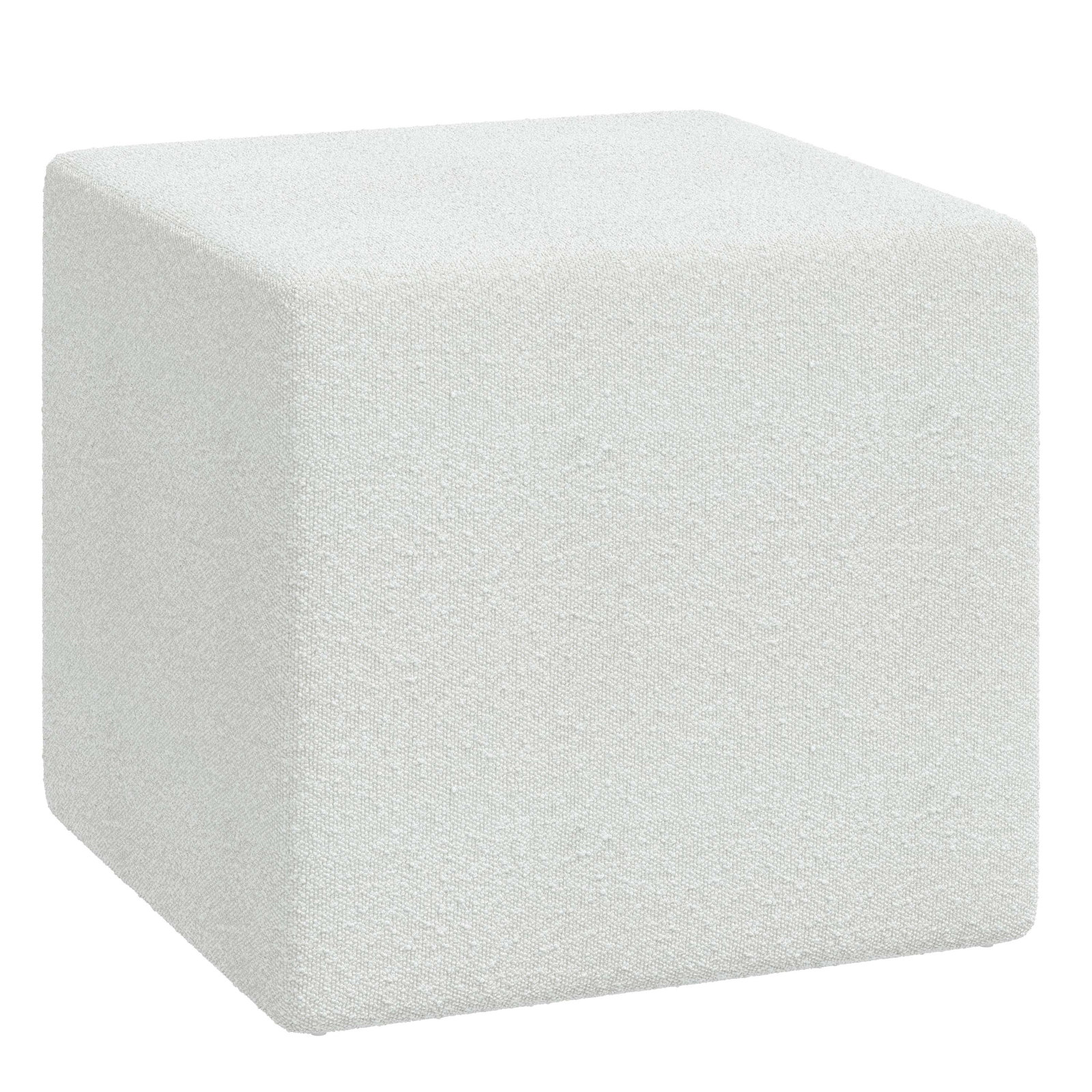 Era Upholstered Ottoman, Classic Ivory Boucle