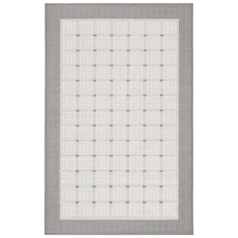 Tapis d'intérieur / extérieur à motif géométrique lavable à la machine Abass, Rectangle 2 pi x 4 pi