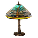 Meyda Tiffany & Stained Glass Metal Table Lamp