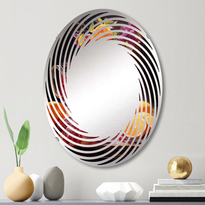 Sangria Sunset Cocktail II - Miroir mural en spirale - MIR109667 - Ovale