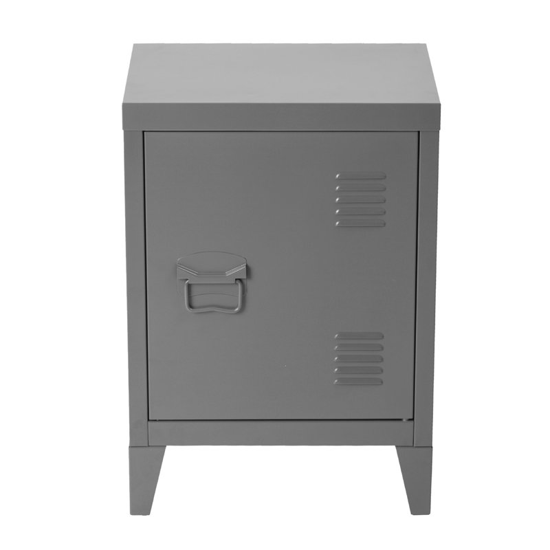 Steel 1 - Door Rectangle Accent Cabinet, Grey