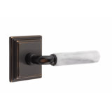 Select Round Passage (Hall & Closet) Door Lever with Square Rosette