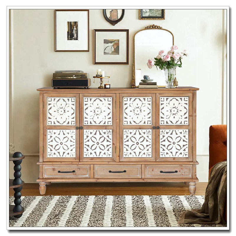 Armoire d'appoint 59,06 po Chic Natural Wood