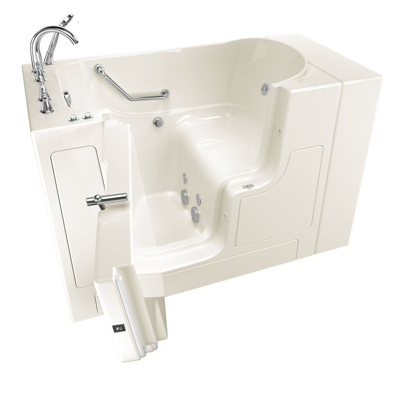 Baignoire de tourbillon à visite guidée 52" x 30", Lin, Gauche